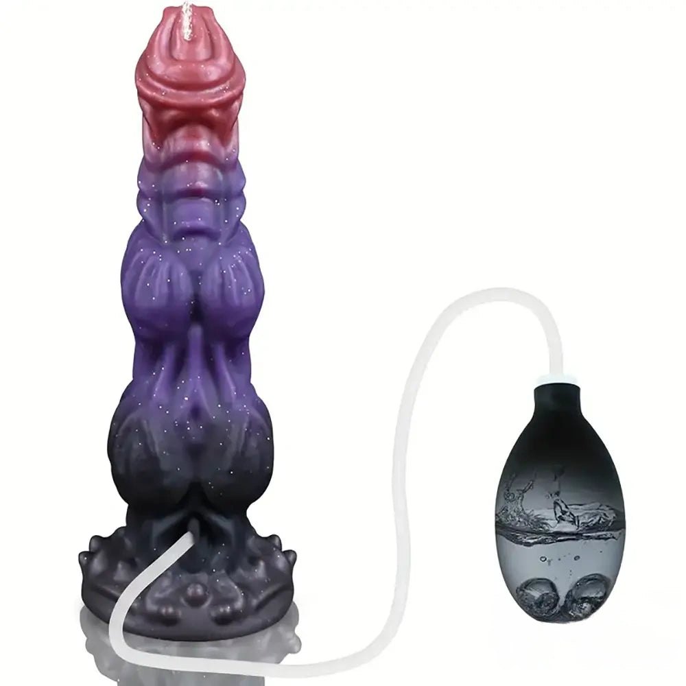 Purple Fantasy Monster Dildo - Knotted Silicone Dildo