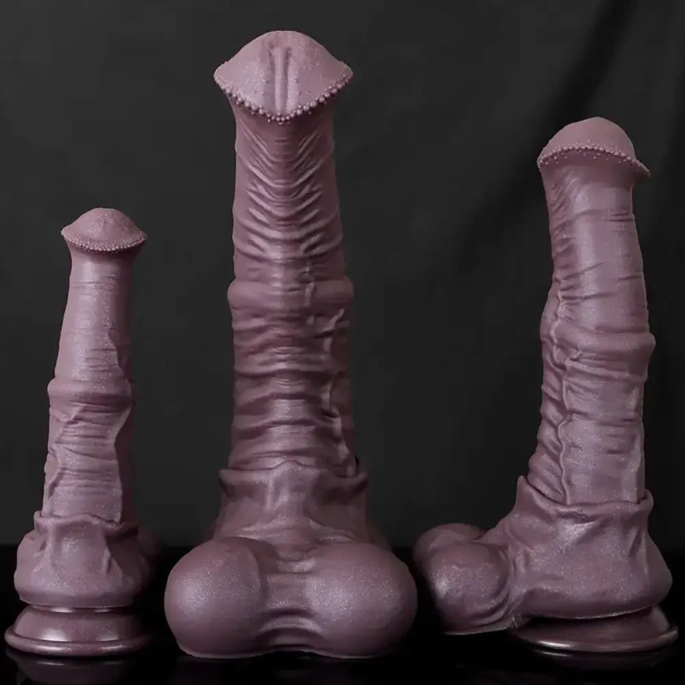 Purple Horse Dildo 3 Sizes - Silicone Horse Dildo