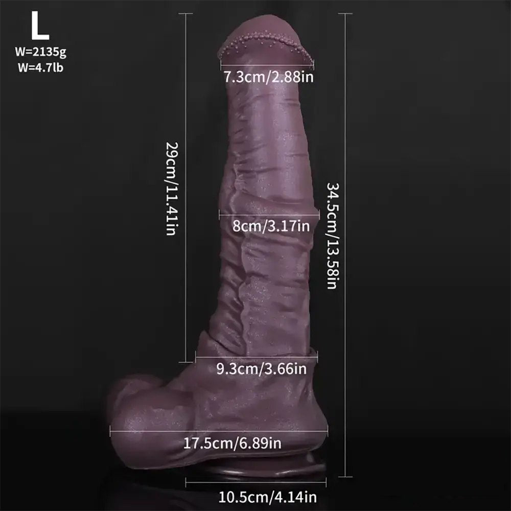 Purple Horse Dildo 3 Sizes - Silicone Horse Dildo