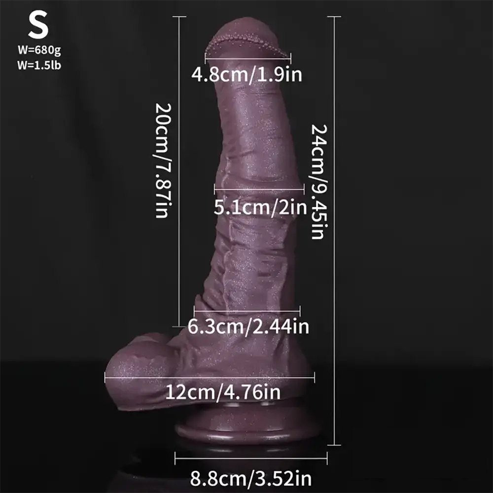 Purple Horse Dildo 3 Sizes - Silicone Horse Dildo