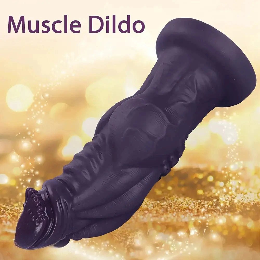 Purple Knot Fantasy Dildo - Knotted Muscle Dildo, 5 Sizes