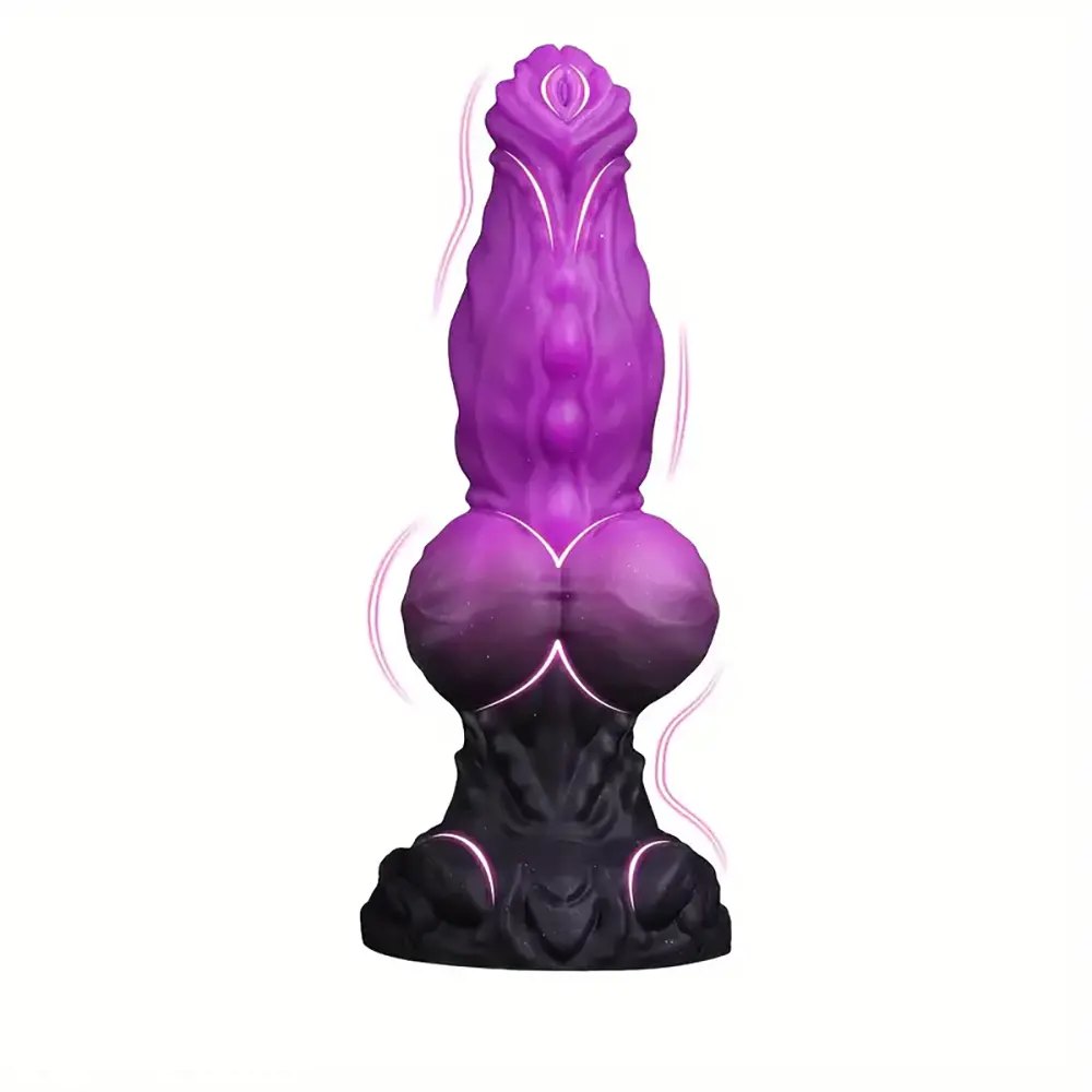 Purple Knotted Animal-Style Dildo - Animal Knot Dildo