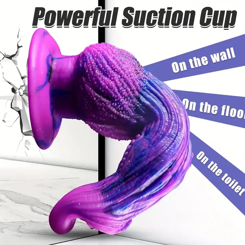 Purple Knotted Dog Dildo 9.8 in - Knotted Dog Dildo