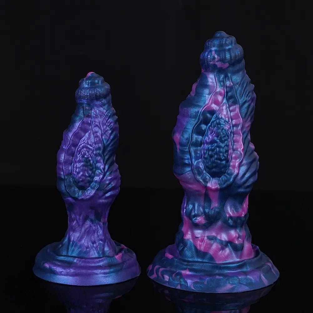 Purple Marbled Knot Animal Dildo - Animal Knot Dildo