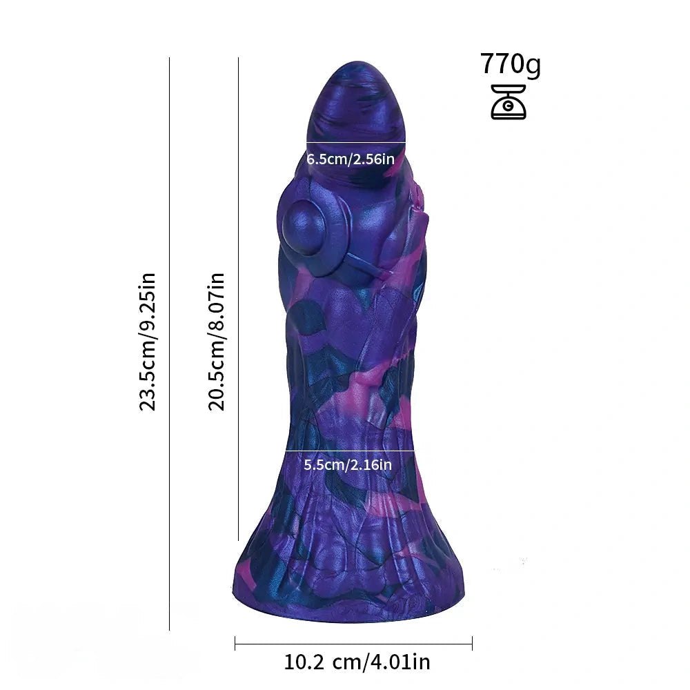 Purple Marbled Knot Animal Dildo - Animal Knot Dildo
