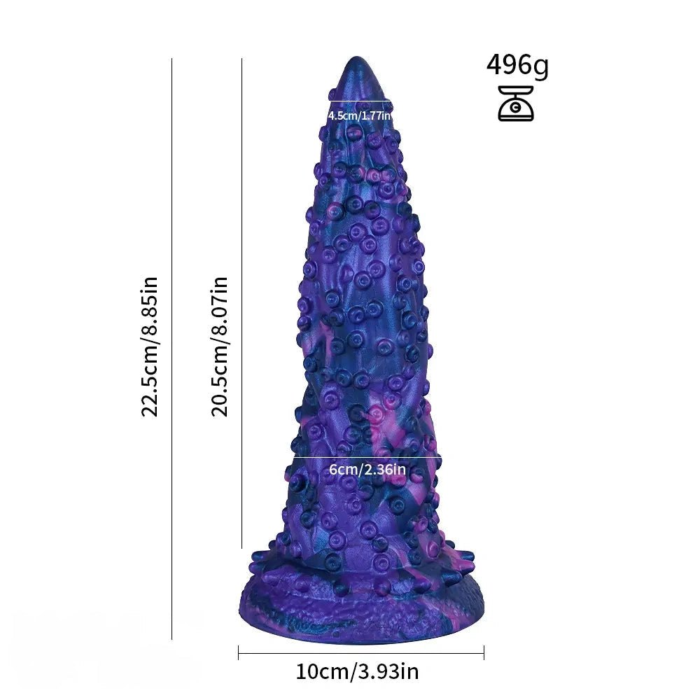 Purple Marbled Knot Animal Dildo - Animal Knot Dildo