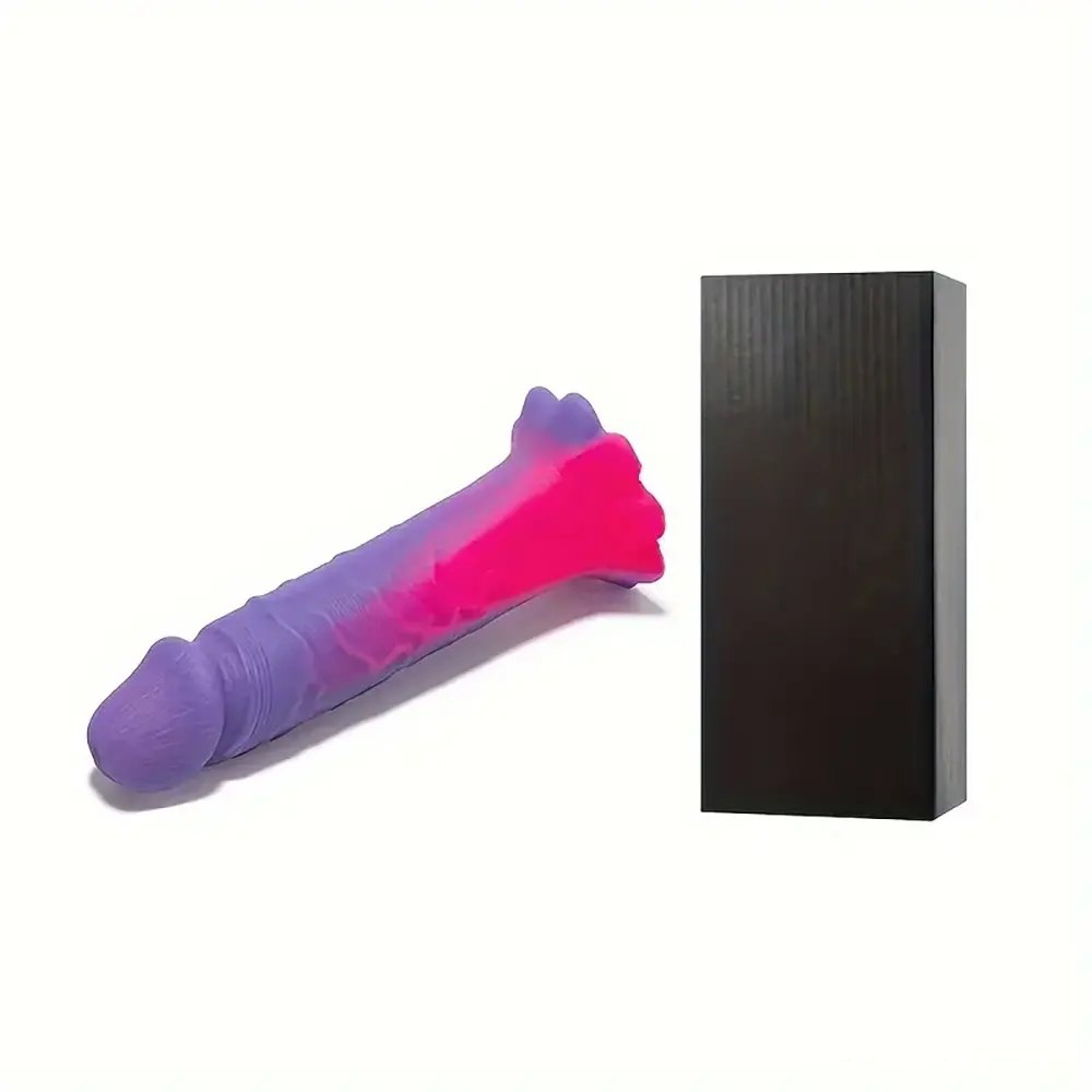 Purple Pink Suction Cup Dildo - Dildo With Suction Cup