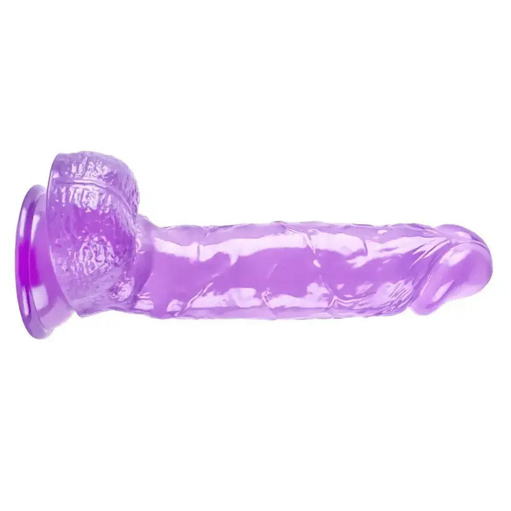 Purple Realistic Dildo 9 in - Big Realistic Dildo
