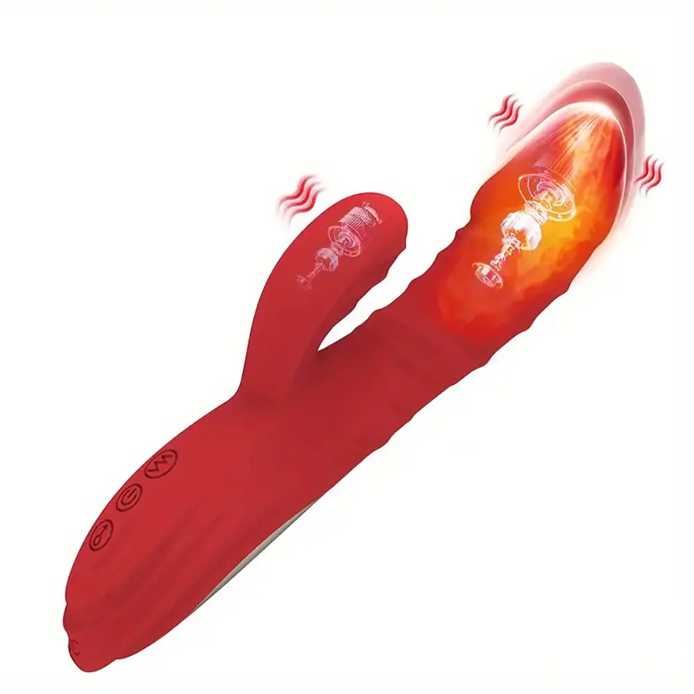 Purple Red Rabbit Vibrator 8.8in - Rabbit G-Spot Vibrator
