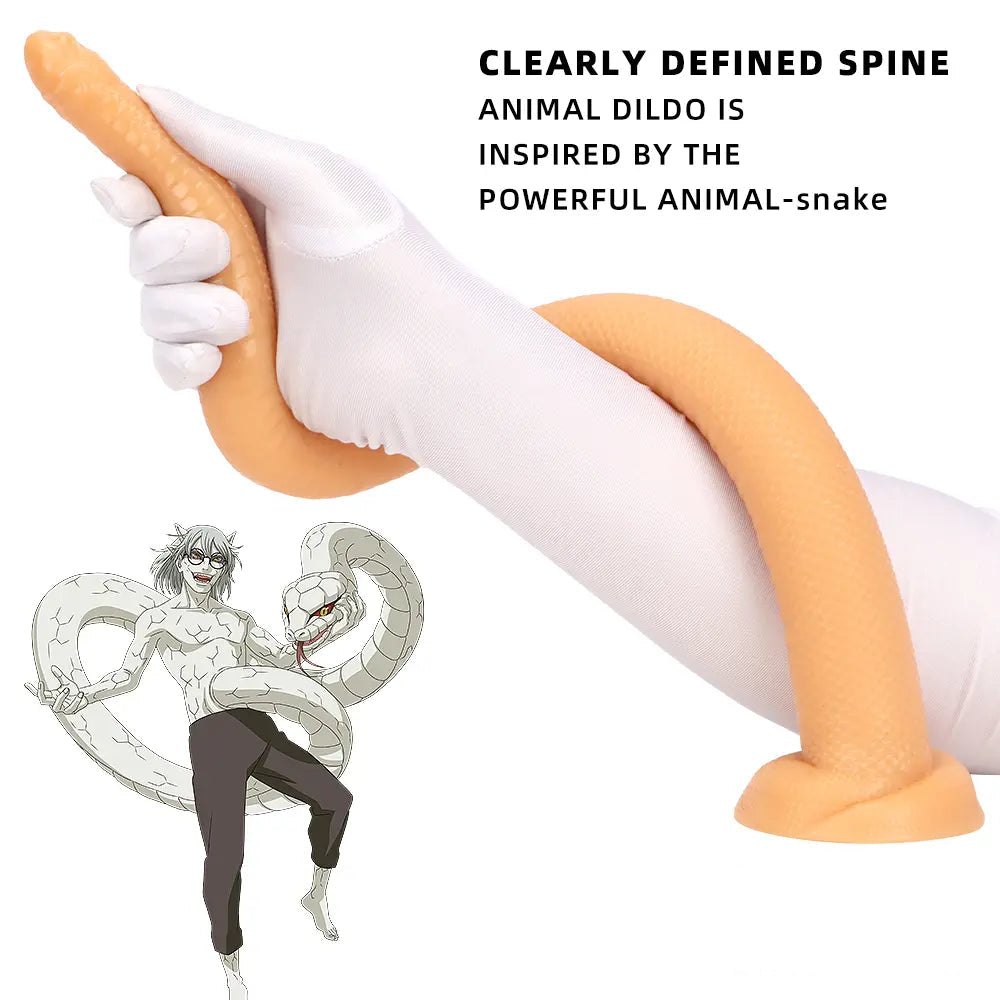 Purple Scale Snake Dildo - Realistic Dual Density Dildo
