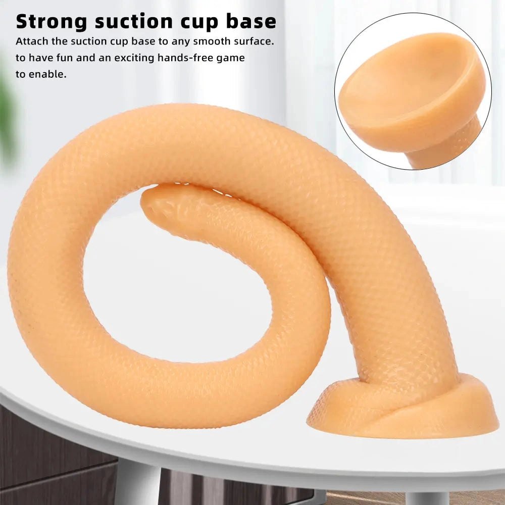 Purple Scale Snake Dildo - Realistic Dual Density Dildo
