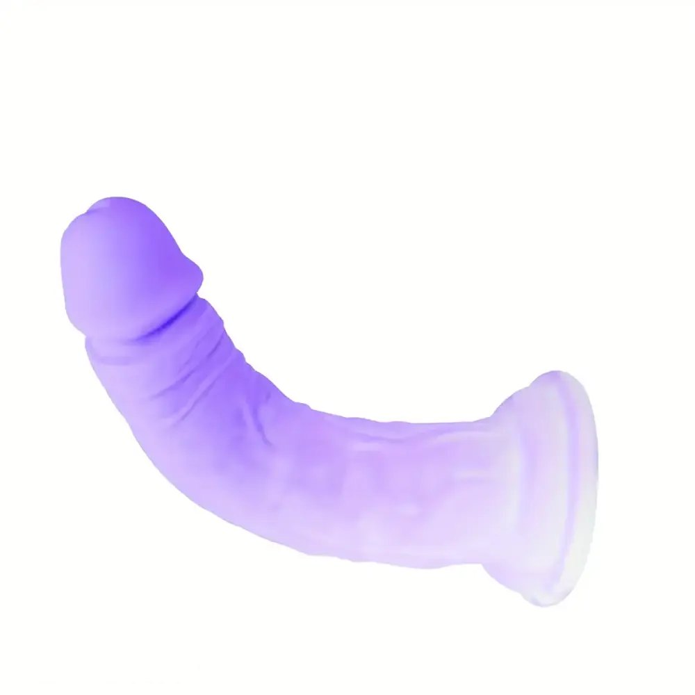 Purple Realistic Dildo 7.48 in - Silicone Realistic Dildo