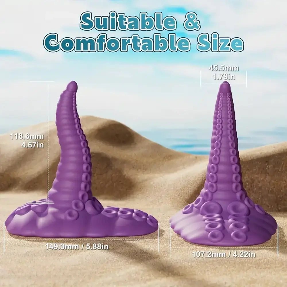 Purple Tentacle Fantasy Dildo - Silicone Tentacle Toy