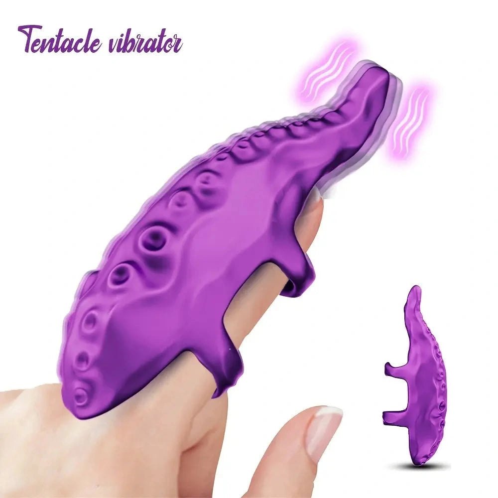 Purple Tentacle Finger Sleeve - Silicone Finger Sleeve