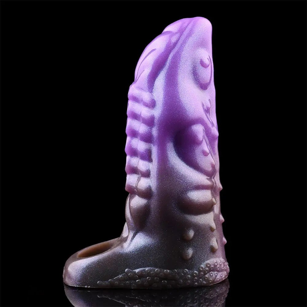 Purple Tentacle Hollow Fantasy Sleeve - Silicone Fantasy Dildo