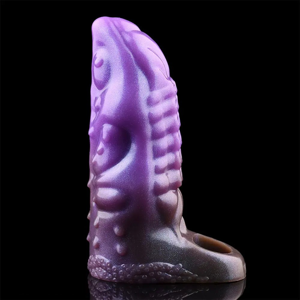 Purple Tentacle Hollow Fantasy Sleeve - Silicone Fantasy Dildo