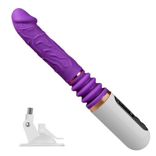 Purple Thrusting Sex Machine - Vibrating Dildo Machine
