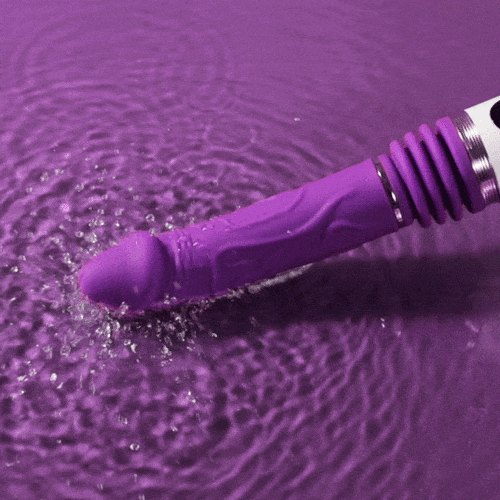 Purple Thrusting Sex Machine - Vibrating Dildo Machine