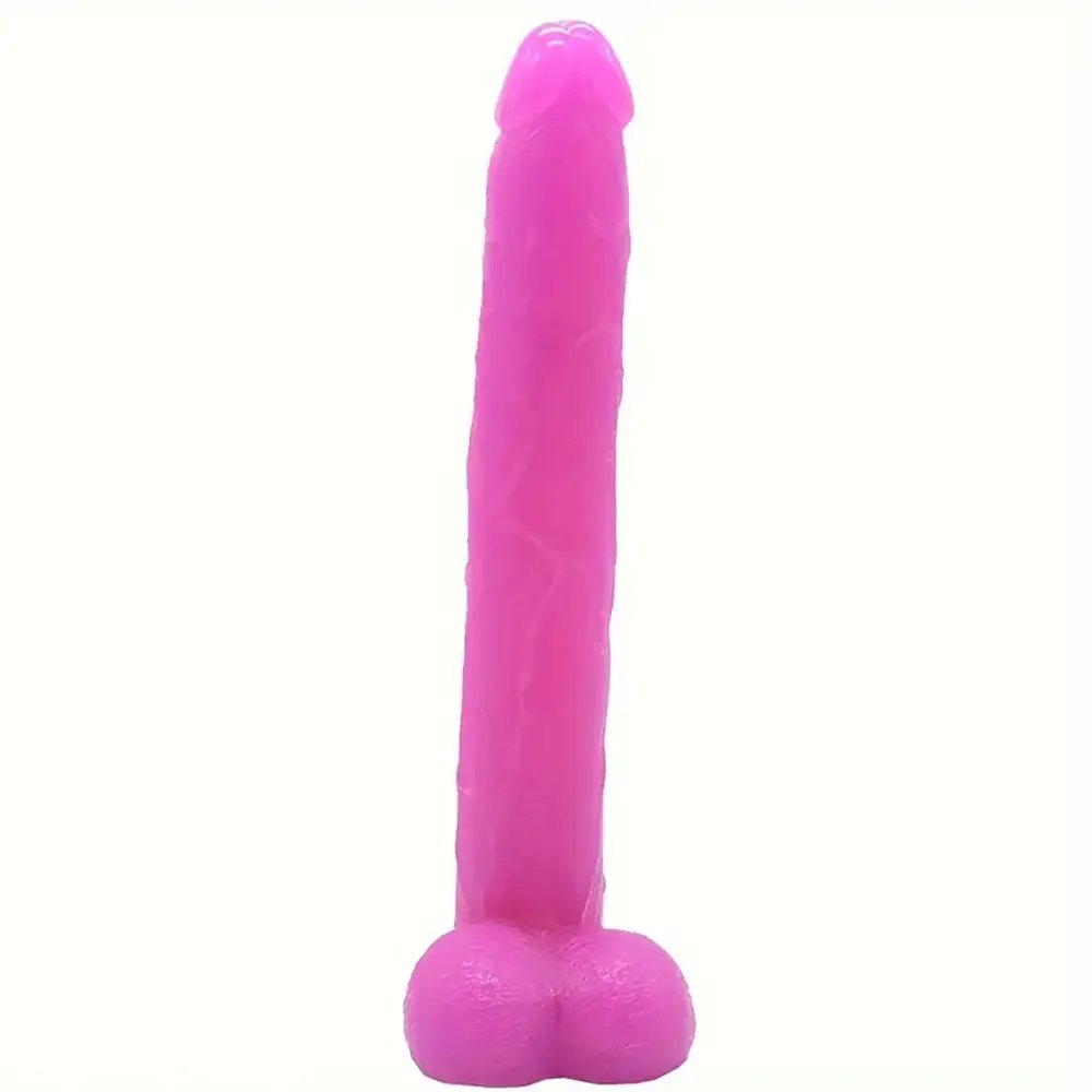 Curved Veiny Realistic Dildo 15.5in - Suction Cup Base Dildo