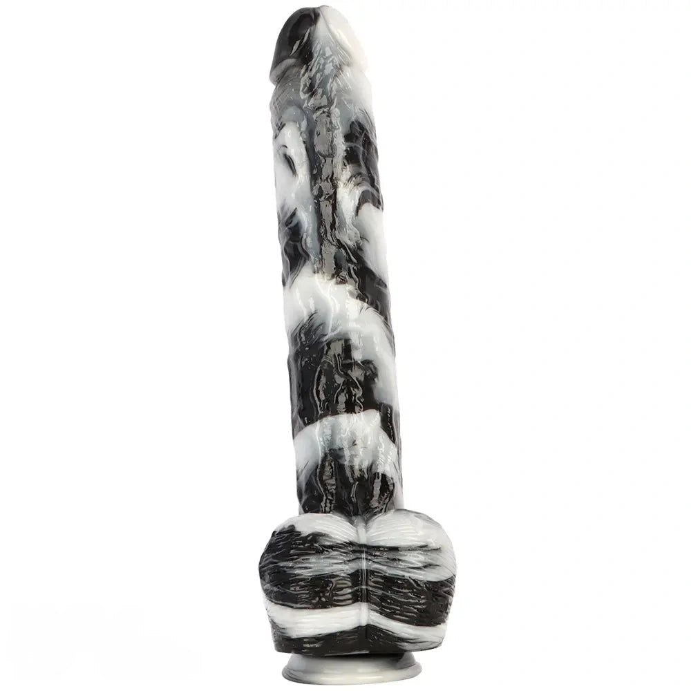 Marbled Suction Base Dildo - Realistic Suction Cup Dildo