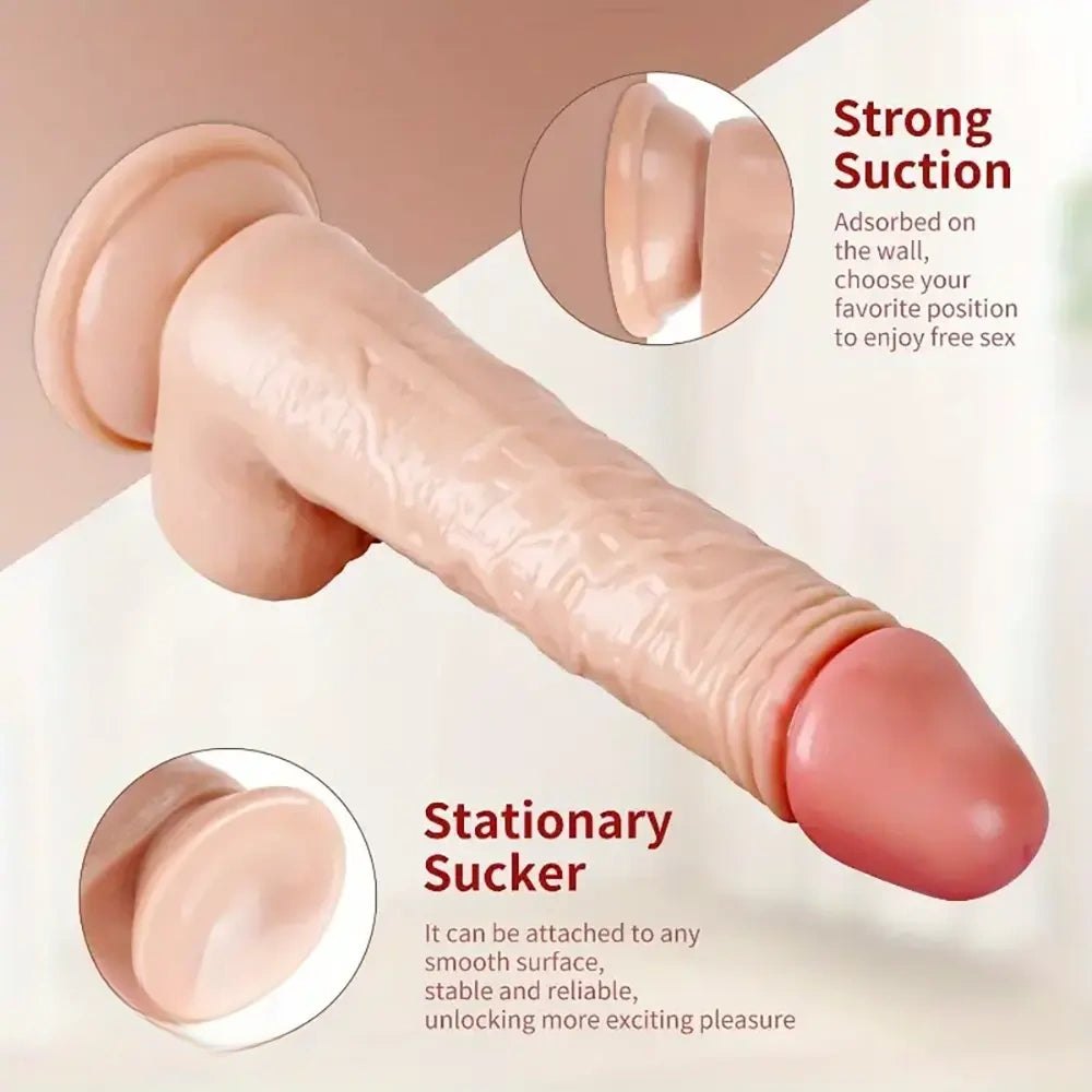 PVC Realistic Dildo 7.87in - Lifelike Flesh Tone Dildo