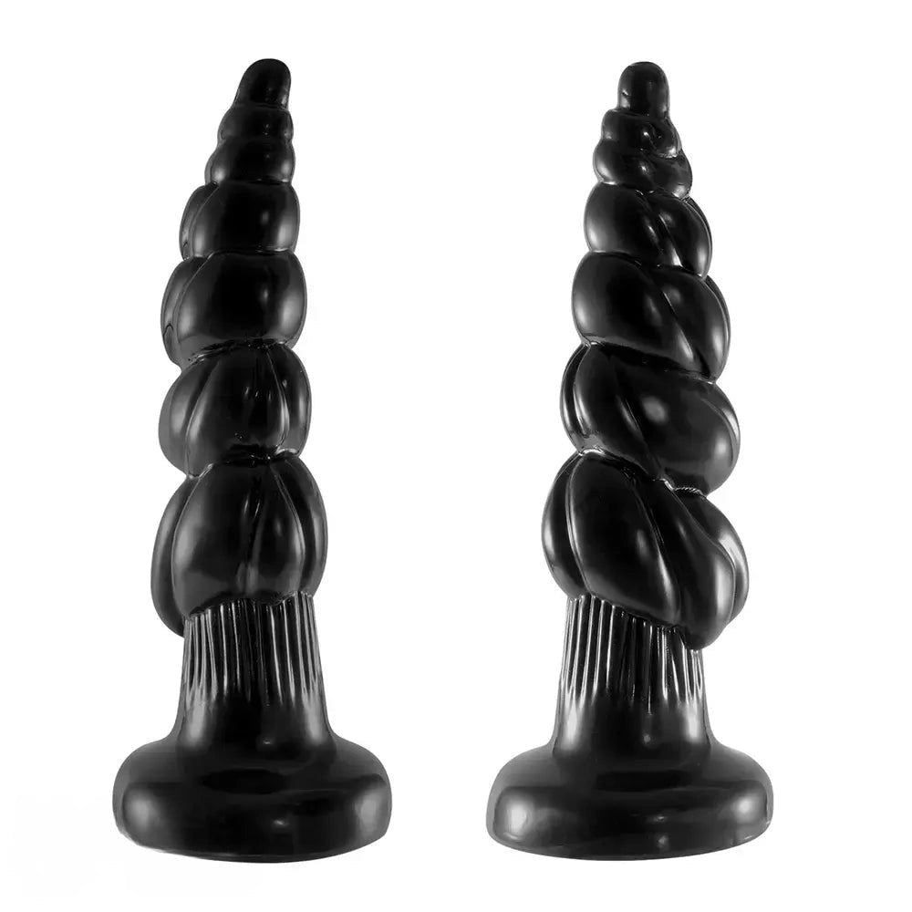 Spiral Ridged Anal Plug 15.7in - Thick Ridged Anal Plug