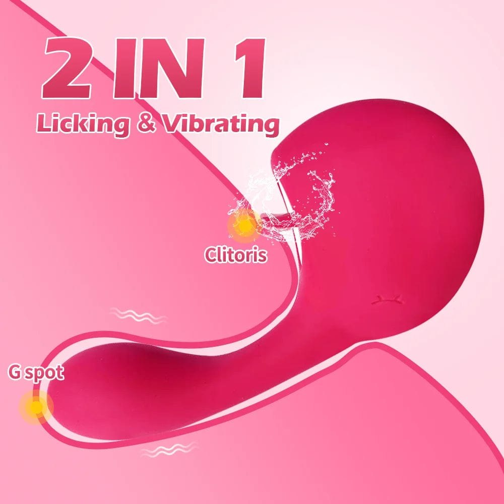 Quick-Charge Tongue Licking Vibrator - Clit Stimulator Toy