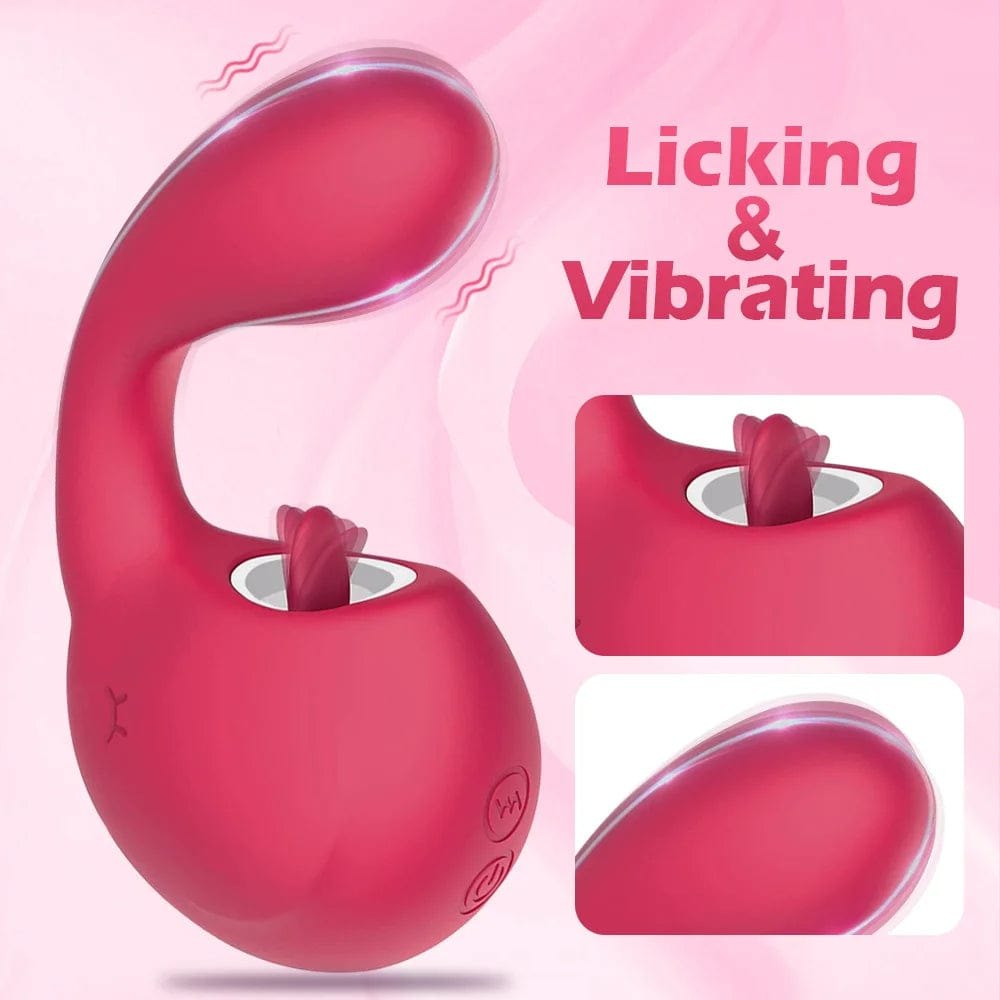 Quick-Charge Tongue Licking Vibrator - Clit Stimulator Toy