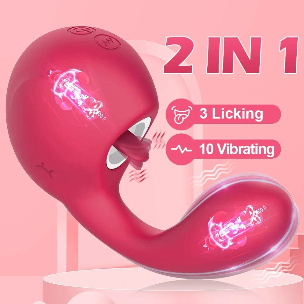 Quick-Charge Tongue Licking Vibrator - Clit Stimulator Toy