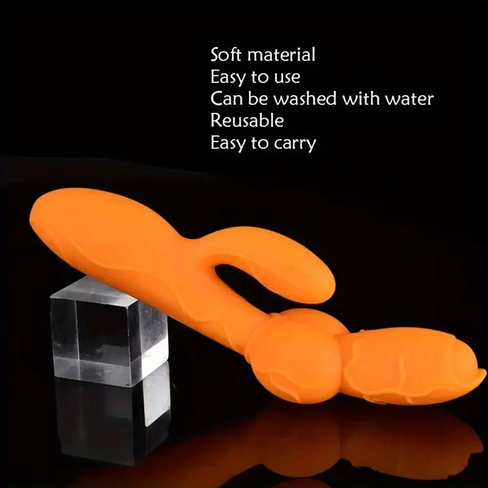Rabbit Arm G-Spot Dildo 8.5in - Curved Silicone G-Spot Toy