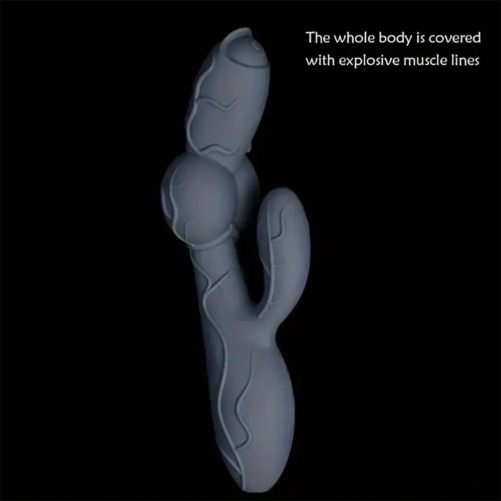 Rabbit Arm G-Spot Dildo 8.5in - Curved Silicone G-Spot Toy