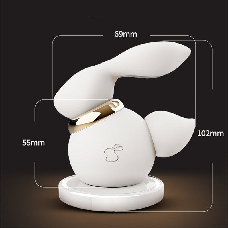 Rabbit Ear Suction Clit Vibrator - Clitoral Suction Vibrator