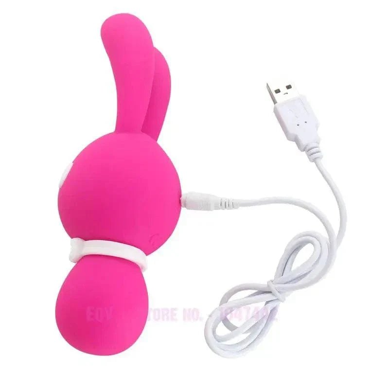 Rabbit Ear Triple-Motor Vibrator - Clitoral Nipple Vibrator