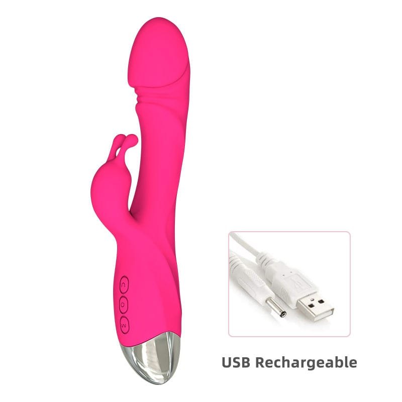 Rabbit Wand G-Spot Vibrator - Dual Stimulation Rabbit Vibrator