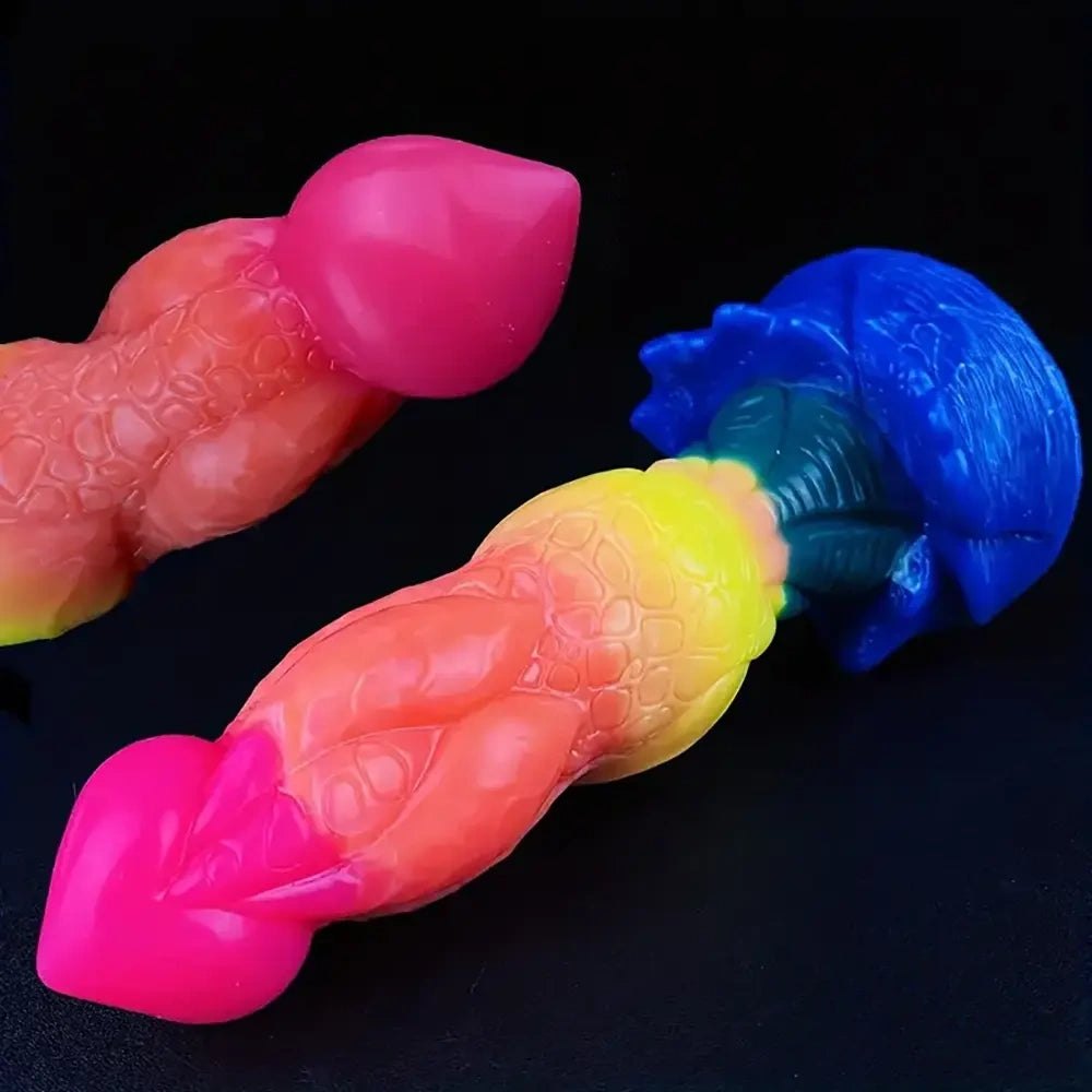 Rainbow Fantasy Monster Dildo - Fantasy Monster Dildo
