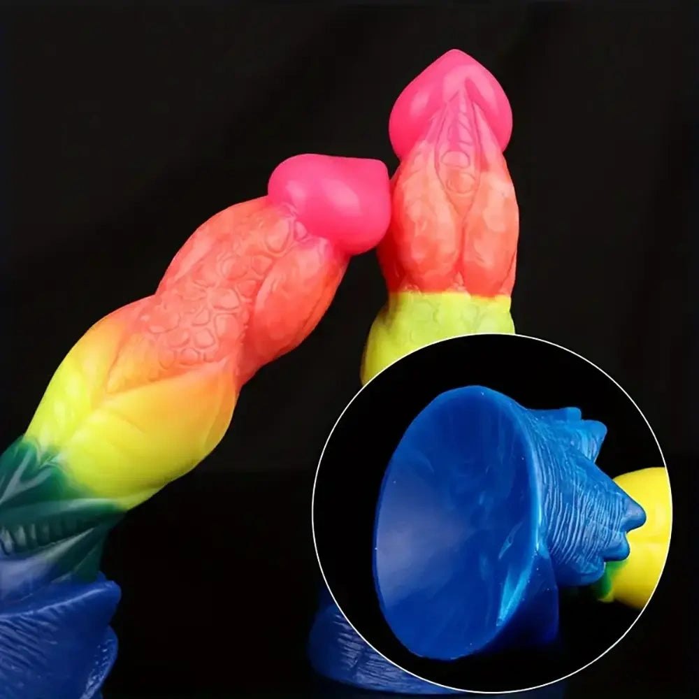 Rainbow Fantasy Monster Dildo - Fantasy Monster Dildo