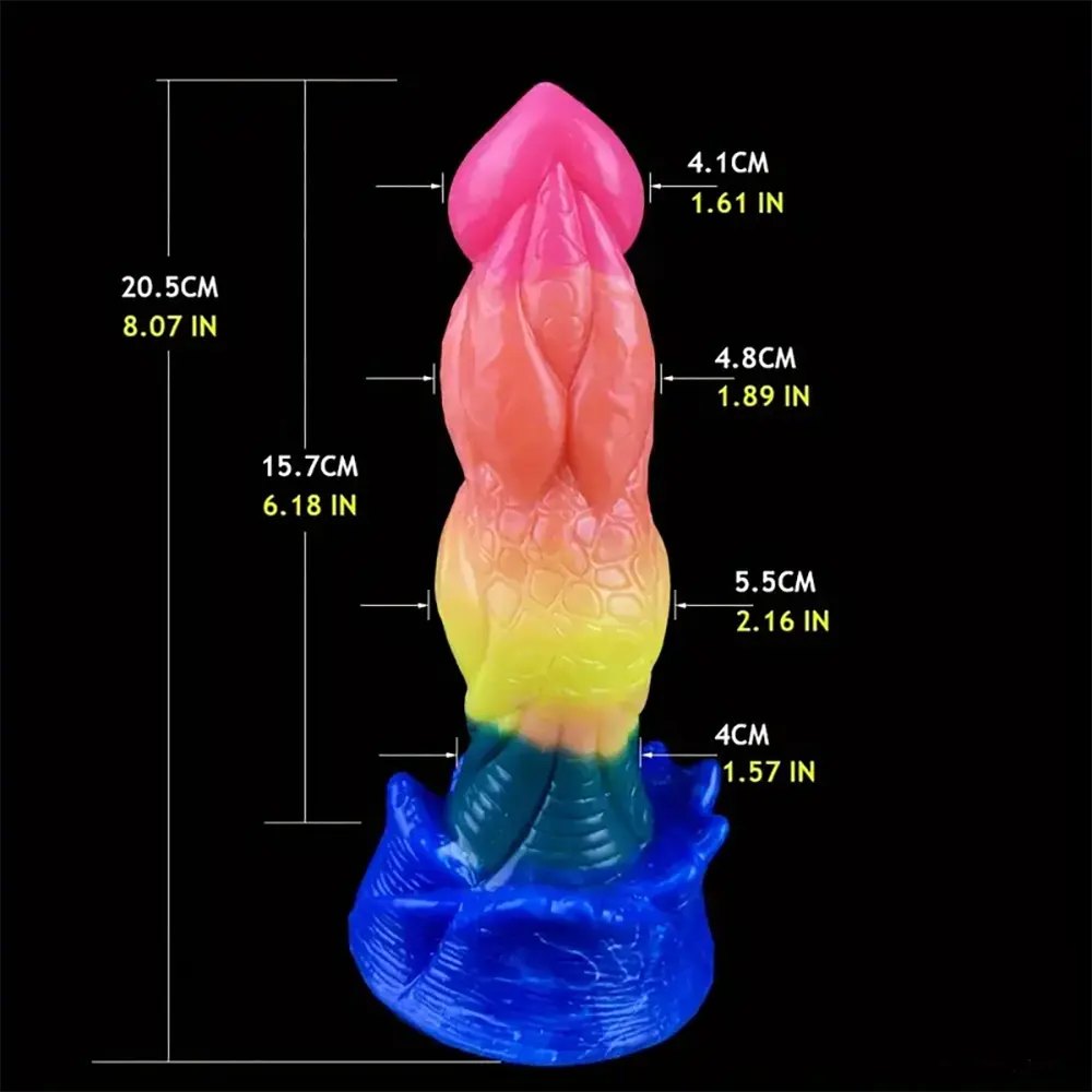 Rainbow Fantasy Monster Dildo - Fantasy Monster Dildo