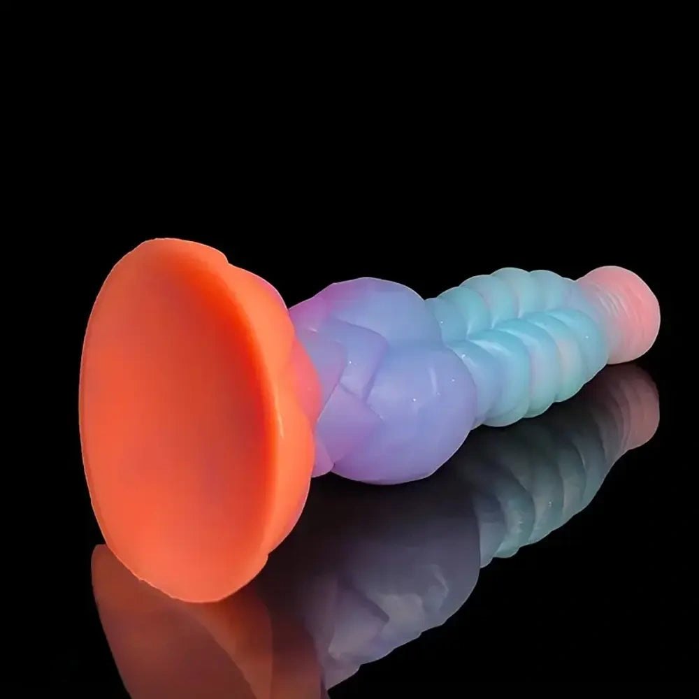 Rainbow Knot Animal Dildo - Knotted Horse Dildo 9.84 in