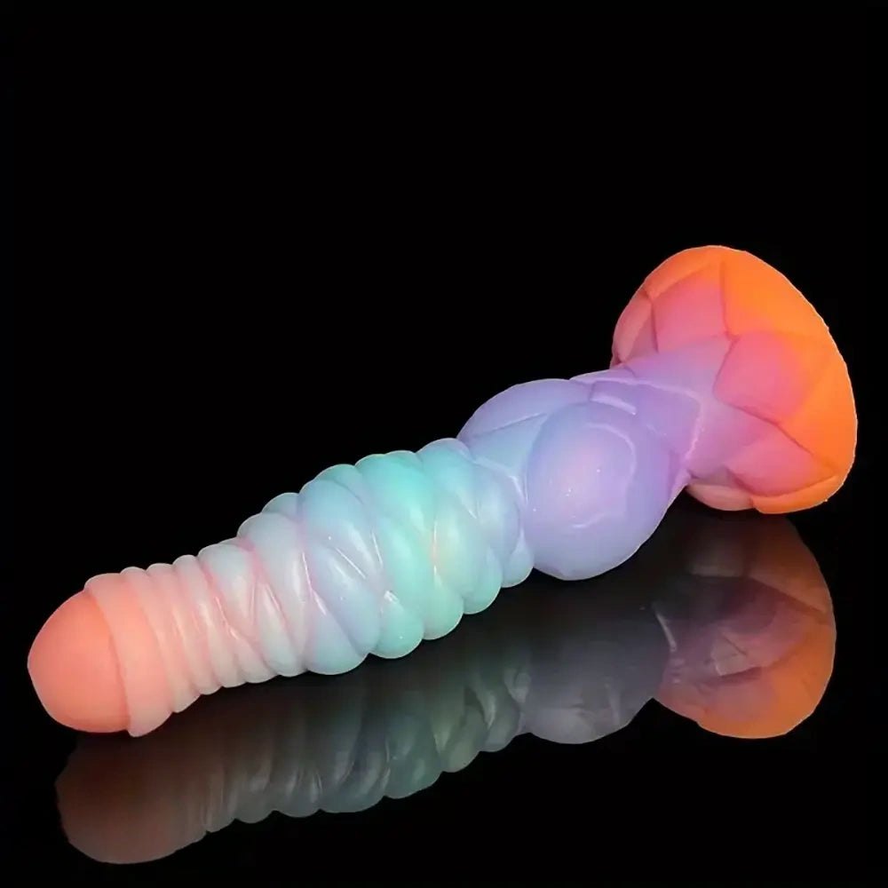 Rainbow Knot Animal Dildo - Knotted Horse Dildo 9.84 in