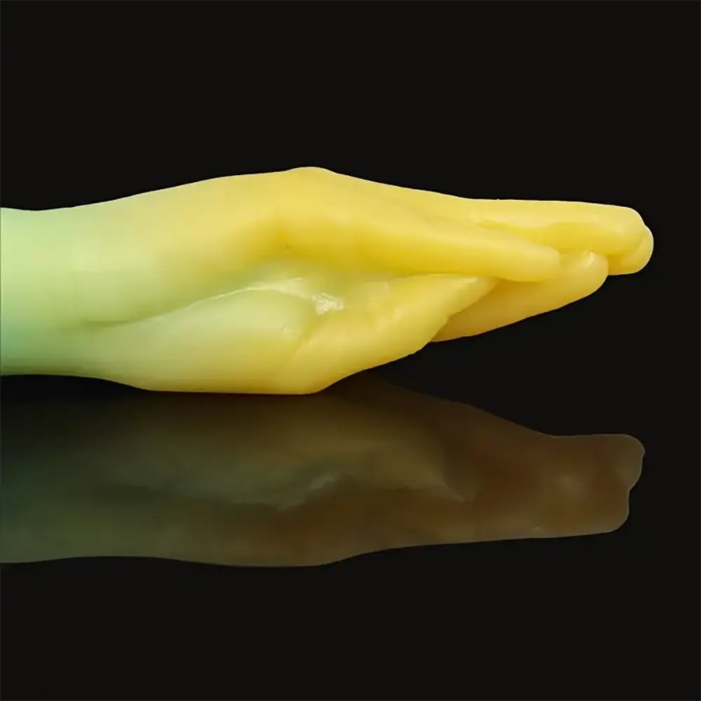 Rainbow Ombre Fisting Dildo - Double-Ended Silicone Dildo