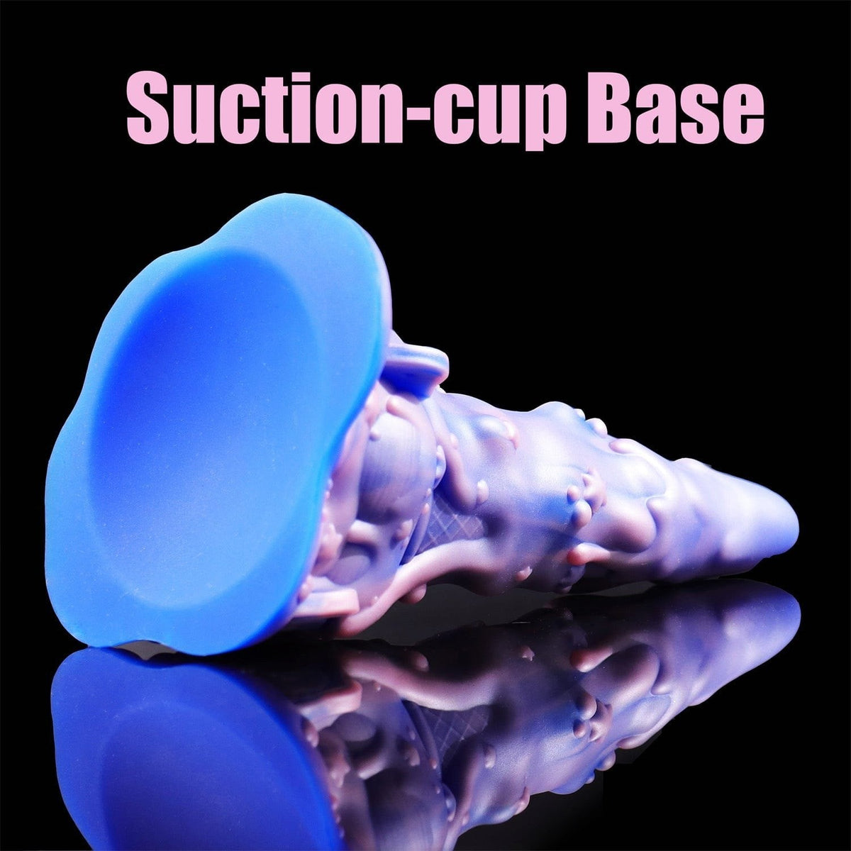Rainbow Ombre Fantasy Dildo - Liquid Silicone Fantasy Dildo