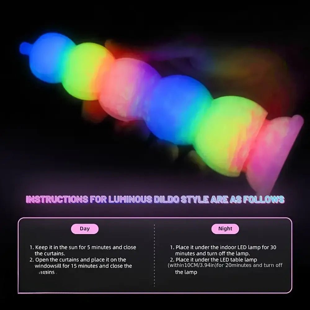 Rainbow Pumpkin Fantasy Dildo - Silicone Novelty Fantasy Dildo