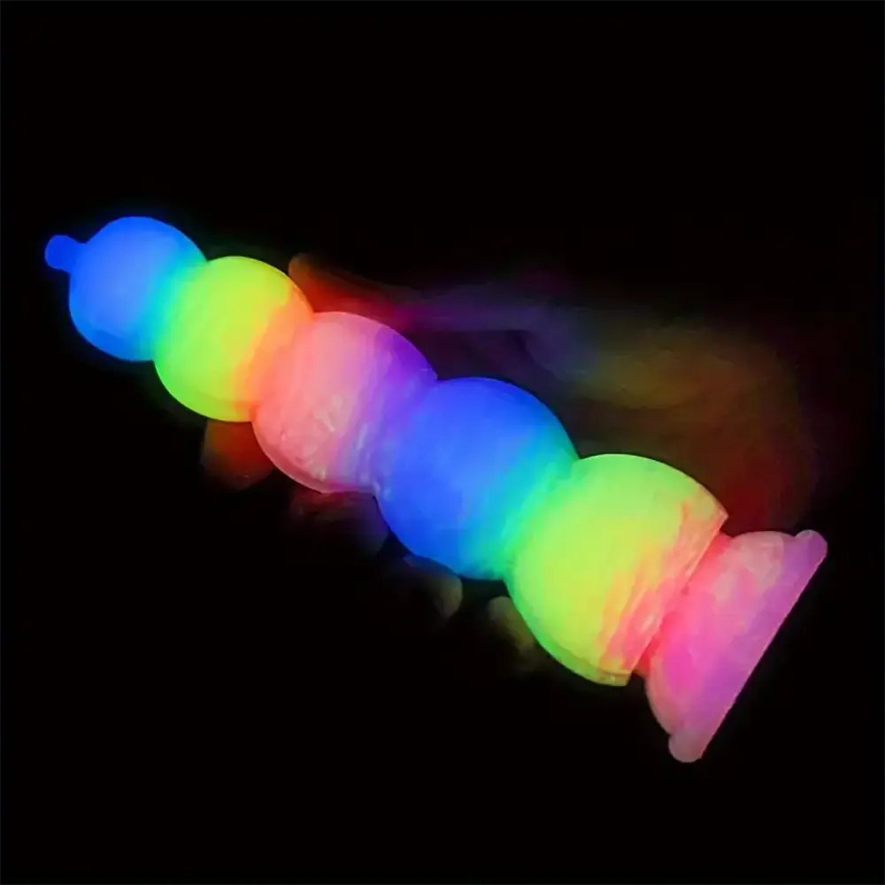 Rainbow Pumpkin Fantasy Dildo - Silicone Novelty Fantasy Dildo