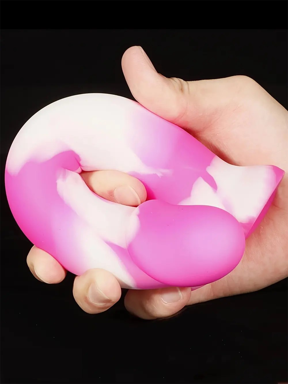 Rainbow Swirl Curved Dildo - Realistic Silicone Dildo
