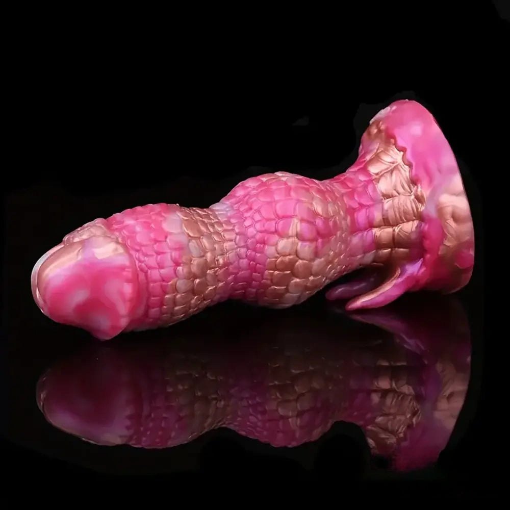 Rainbow Swirl Dragon Dildo 7.08in - Fantasy Dragon Dildo