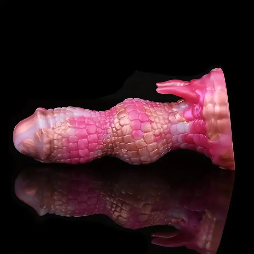 Rainbow Swirl Dragon Dildo 7.08in - Fantasy Dragon Dildo