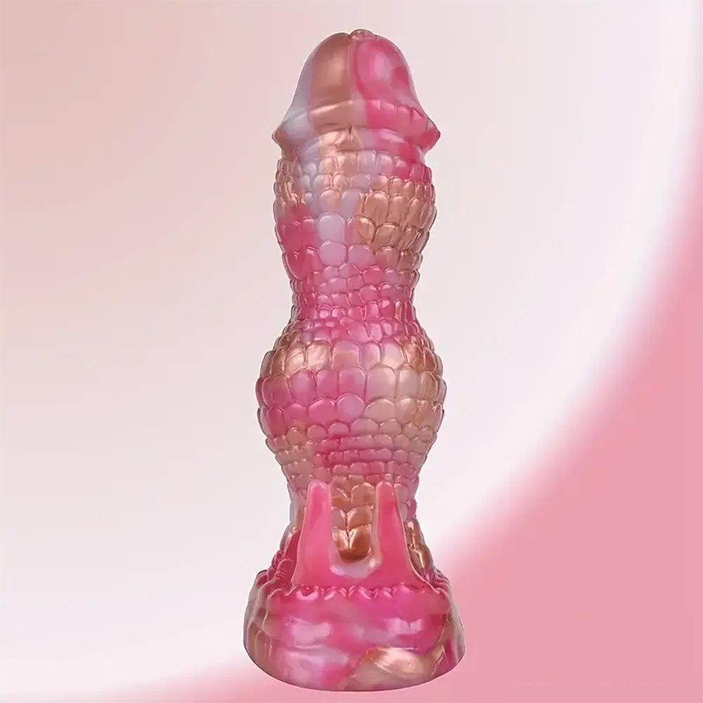 Rainbow Swirl Dragon Dildo 7.08in - Fantasy Dragon Dildo