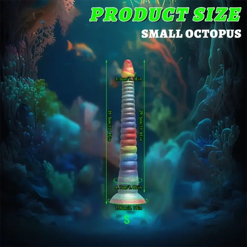 Rainbow Tentacle Fantasy Dildo - Silicone Monster Dildo