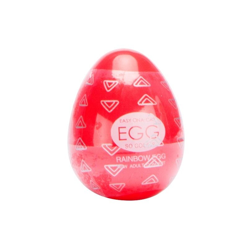 Rainbow Textured Stroker Egg 6-Pack - Male Masturbator Sleeve