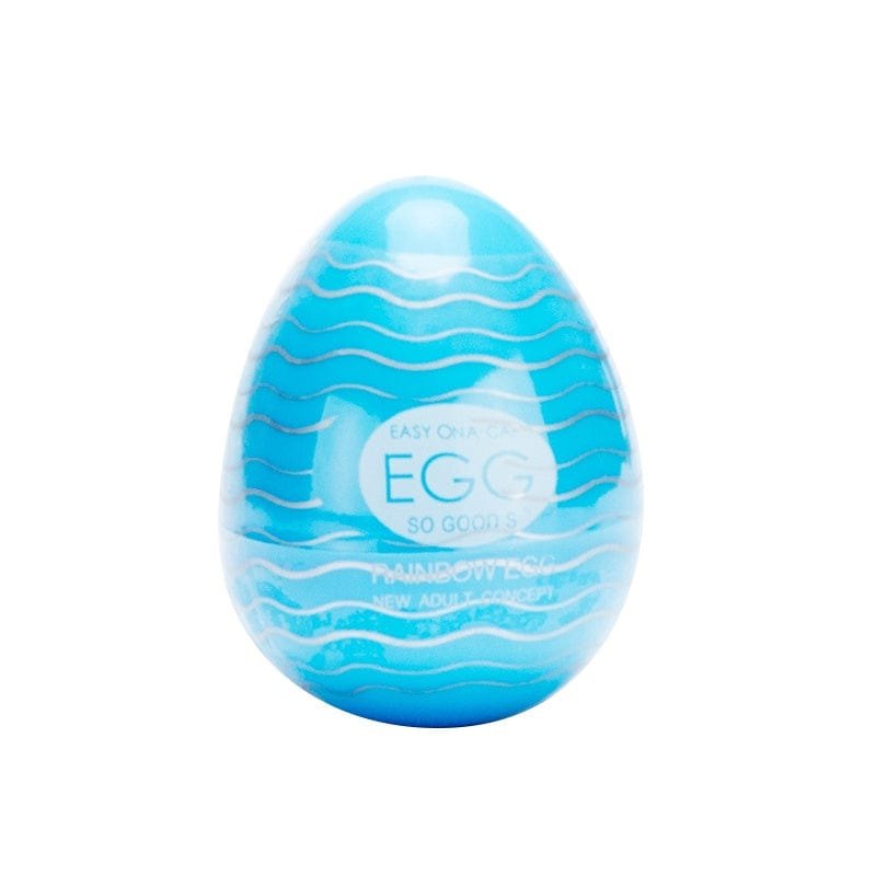 Rainbow Textured Stroker Egg 6-Pack - Male Masturbator Sleeve